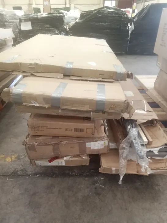 PALLET OF ASSORTED FURNITURE PARTS 