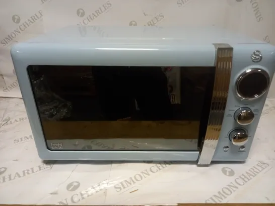 SWAN SM22030BLN RETRO 20-LITRE DIGITAL MICROWAVE - BLUE RRP £119