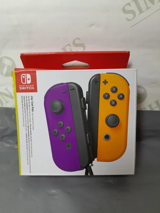 NINTENDO SWITCH JOY-CON WIRELESS CONTROLLERS - PURPLE & ORANGE