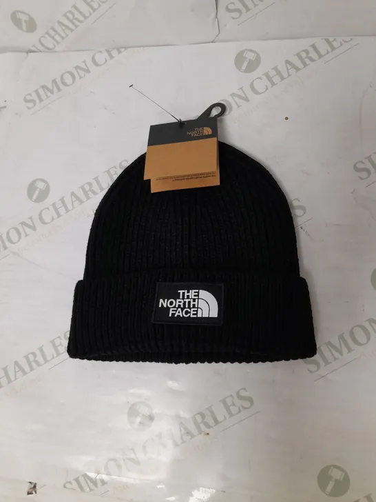 THE NORTH FACE LOGO BEANIE IN BLACK