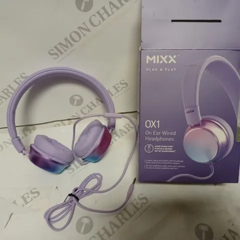 MIXX OX1 ON EAR WIRED HEADPHONES