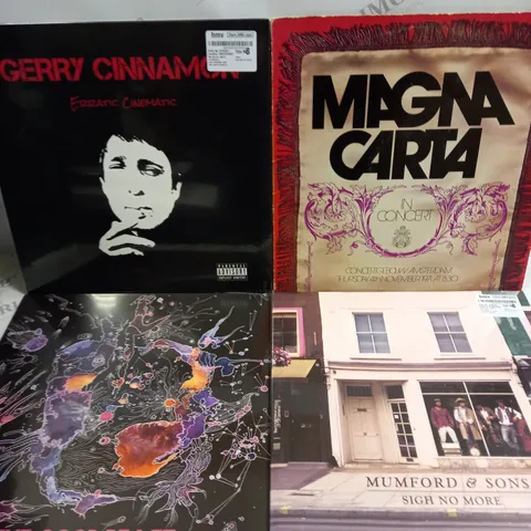 APPROXIMATELY 10 ASSORTED VINYLS FROM VARIOUS ARTISTS TO INCLUDE GERRY CINNAMON, JOHN DENVER, THE BUG CLUB ETC 