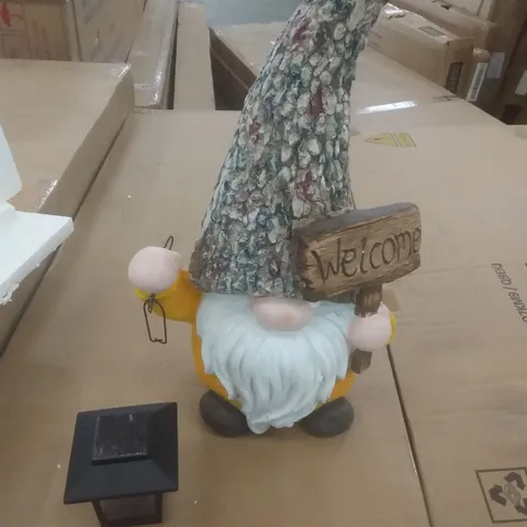 BOXED WELCOME CERAMIC GNOME