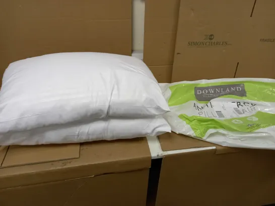 DOWNLAND BEDDING COMPANY - ANTI ALLERGY PILLOW X2