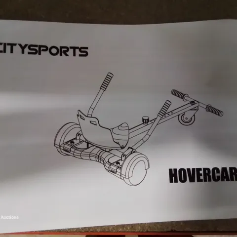 A BOXED CITYSPORTS RIDE ON HOVERCRAFT GO-CART