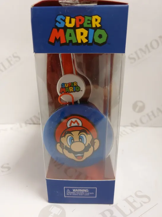 BOXED SUPER MARIO CHILDRENS HEADPHONES - 3-7 YEARS