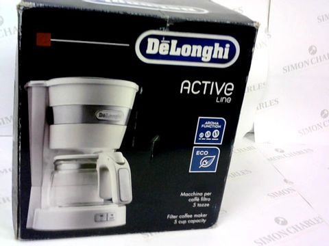 BOXED DELONGHI ACTIVE LINE FILTER COFFEE MAKER