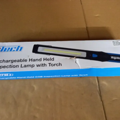 BOXED TOP TECH SLIM RECHARGEABLE HAND HELD INSPECTION LAMP