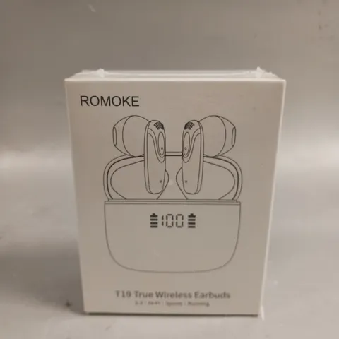 BOXED SEALED ROMOKE T19 TRUE WIRELESS EARPHONES 