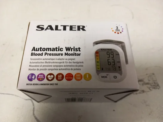 BOXED SALTER AUTOMATIC WRIST BLOOD PRESSURE MONITOR