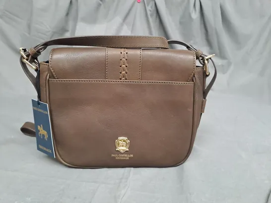 PAUL COSTELLOE DRESSAGE BROWN LEATHER LADIES HANDBAG