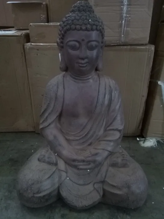 BOXED LARGE SITTING BUDHA FIGURE