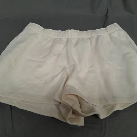 HOLLISTER BEIGE JOGGER SHORTS - LARGE