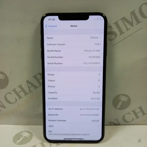 IPHONE XS MAX SMARTPHONE 