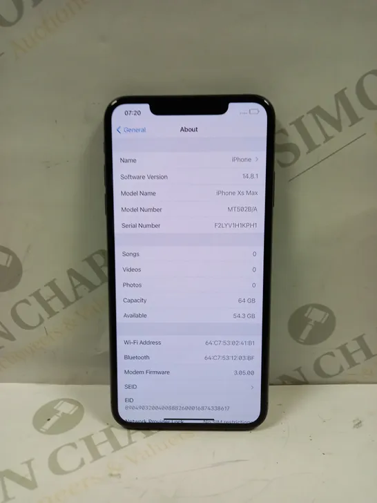 IPHONE XS MAX SMARTPHONE 