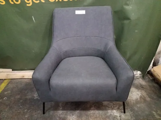 DARK GREY FABRIC DINING CHAIR