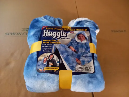 HUGGLE PLUSH HOODED BLANKET - ONE SIZE