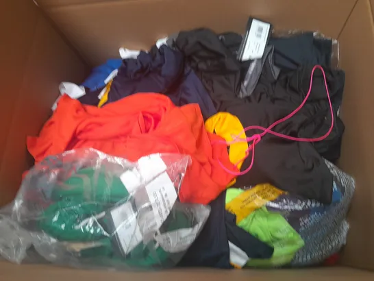 LARGE BOX OF ASSORTED ERREA CLOTHING ITEMS IN VARIOUS SIZES AND COLOURS