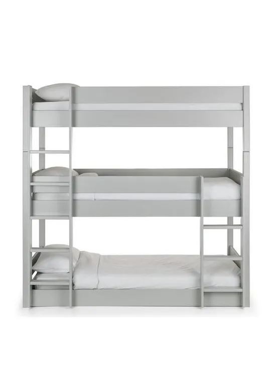 BOXED TRIO TRIPLE STACKER BUNK BEDS GREY ( BOXES 2 & 3 OF 3 ONLY)