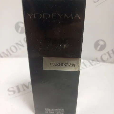 BOXED AND SEALED YODEYMA PARIS CARIBBEAN EAU DE PARFUM 50ML