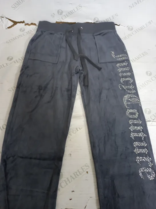 JUICY COUTURE LIGHT GREY JOGGING PANTS - XS