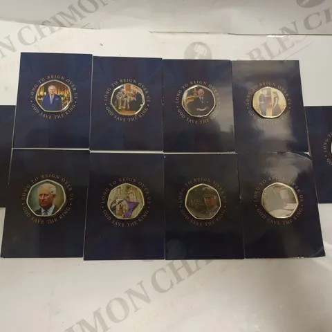 SET OF APPROX 10 KING CHARLES COLLECTABLE COINS