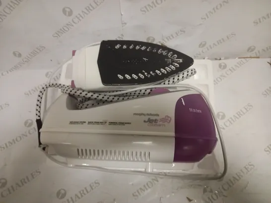 MORPHY RICHARDS JET STEAM GENERATOR IRON PINK/WHITE