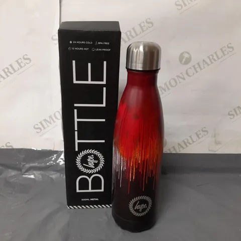 HYPE METAL WATER BOTTLE RED 500ML