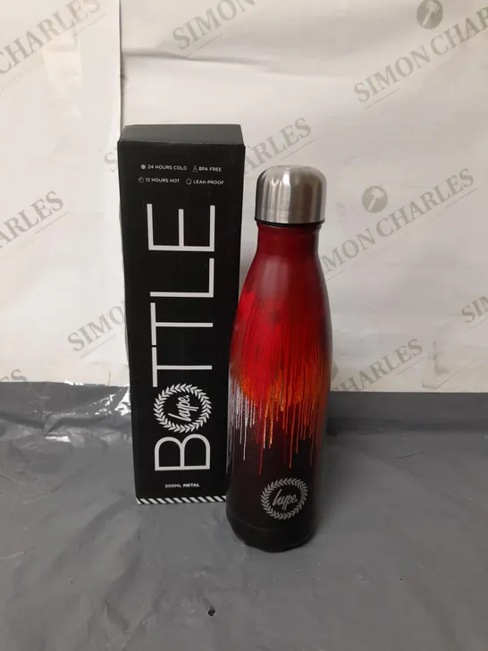 HYPE METAL WATER BOTTLE RED 500ML