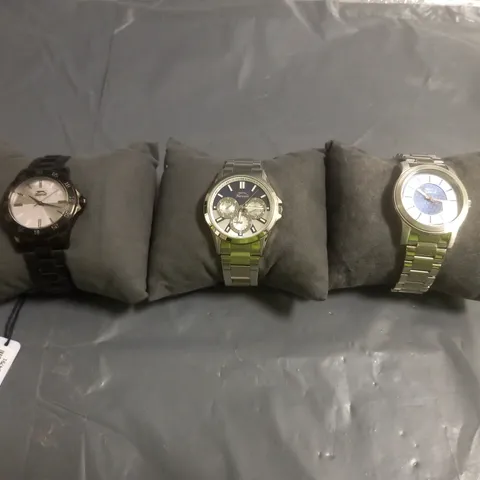 LOT OF 3 SLAZENGER MENS WATCHES STAINLESS STEEL