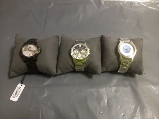 LOT OF 3 SLAZENGER MENS WATCHES STAINLESS STEEL