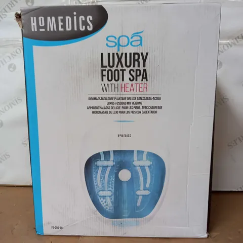 BOXED HOMEDICS SPA LUXURY FOOT SPA WITH HEATER