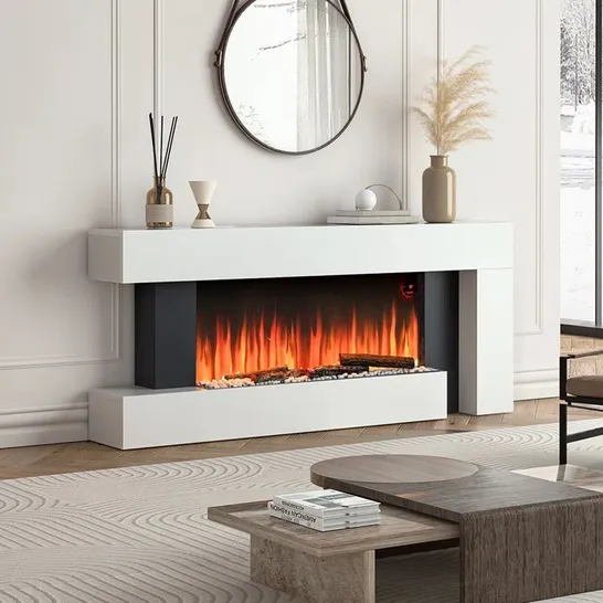 BOXED KLINGBEIL WADE LOGAN 132cm W ELECTRIC FIREPLACE (1 BOX)