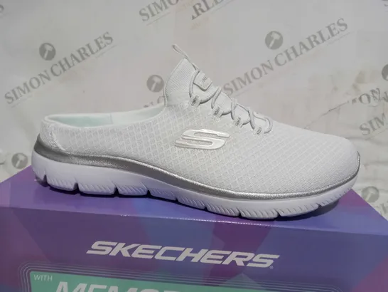 BOXED SKETCHERS WHITE OPEN TOP TRAINER - SIZE 7