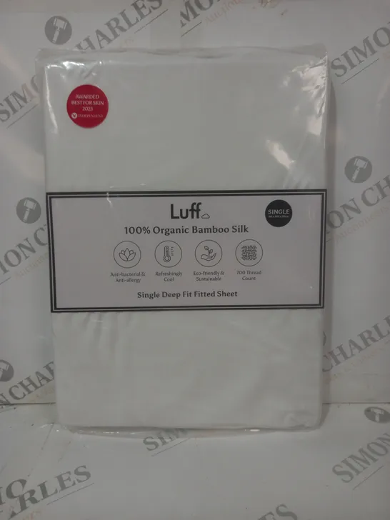 LUFF ORGANIC BAMBOO SILK DEEP FIT FITTED SHEET - SINGLE