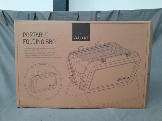 BOXED VALIANT PORTABLE FOLDING BBQ IN YELLOW