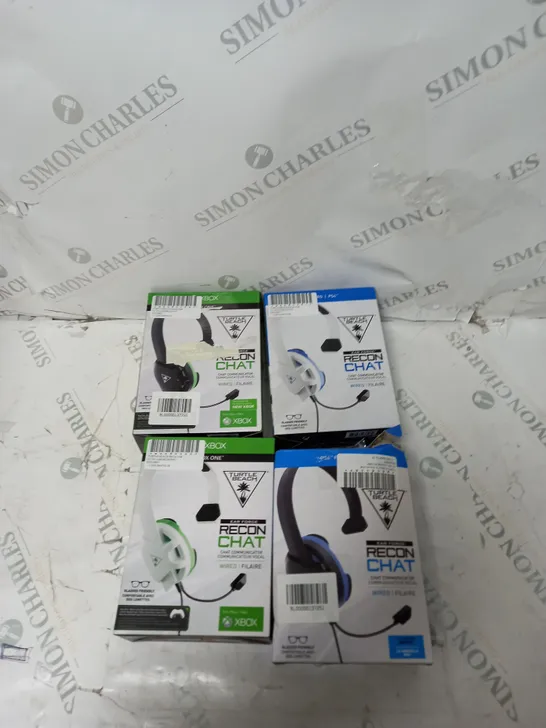 BOX OF ASSORTED TURTLE BEACH - RECON CHAT HEADSETS