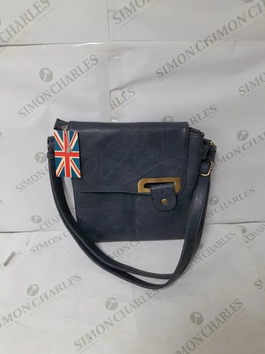 BESSIE LONDON CROSSBODY SATCHEL BAG IN NAVY 