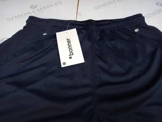 BANNER APTUS PERFORMANCE FOOTBALL SHORT IN NAVY/SILVER - "28-30"