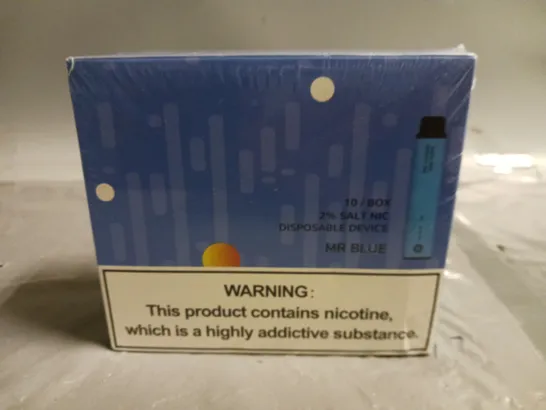 SEALED 10-PACK OF ENE LEGEND MR BLUE 3500 PUFF VAPES