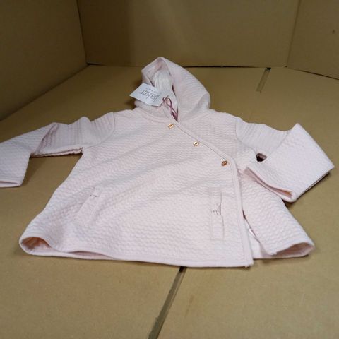STYLE OF TED BAKER DUSTY PINK HOODED JACKET  - AGE 18-24MONTHS
