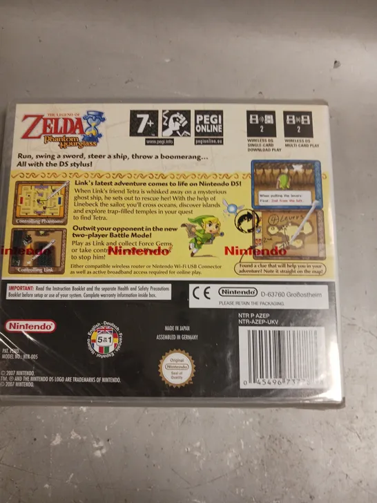 BOXED SEALED ZELDA PHANTOM HOURGLASS FOR NINTENDO DS 