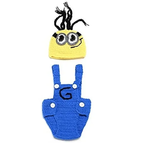 APPROXIMATELY 5 BRAND NEW CROCHET MINION DRESS UP OUTFIT