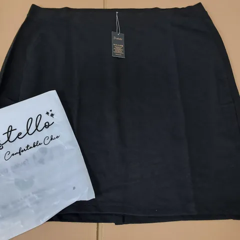 LOT OF 6 BRAND NEW DESTELLO SKIRTS IN BLACK - UK 22