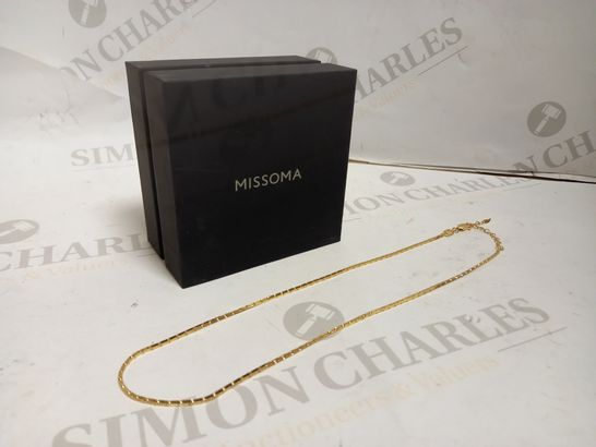 MISSOMA SQUARE SNAKE 18CT GOLD PLATED CHAIN NECKLACE