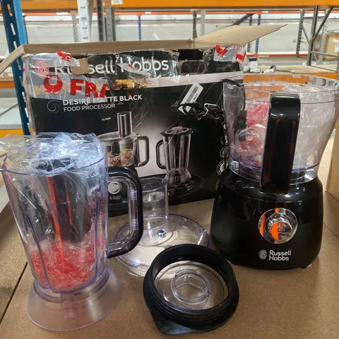 RUSSELL HOBBS DESIRE MATTE BLACK FOOD PROCESSOR 