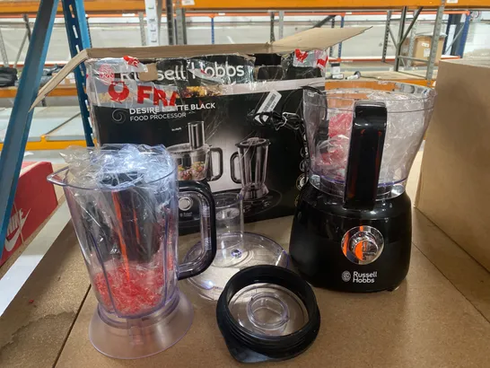 RUSSELL HOBBS DESIRE MATTE BLACK FOOD PROCESSOR 