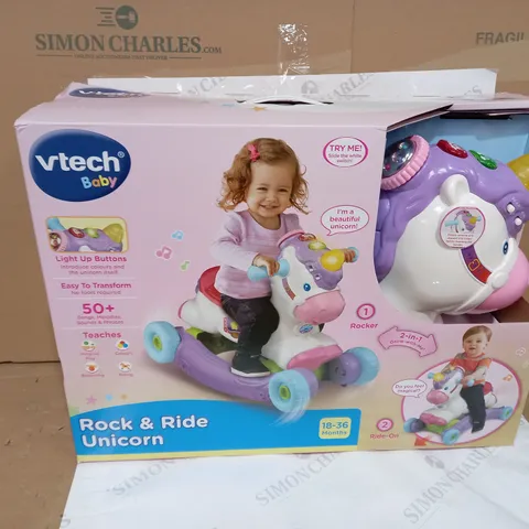 BOXED VTECH ROCK AND RIDE UNICORN 