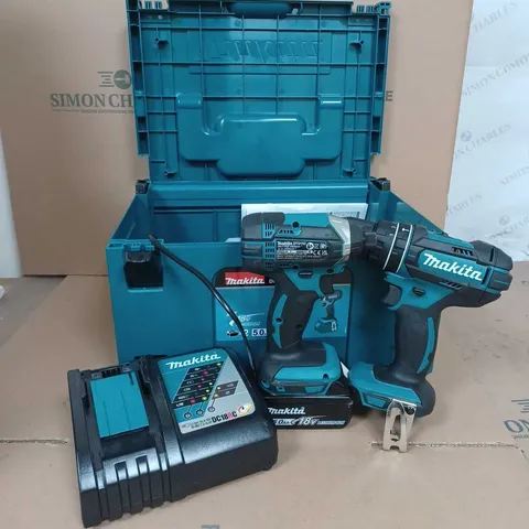 MAKITA 18V LXT COMBI DRILL & IMPACT DRIVER SET