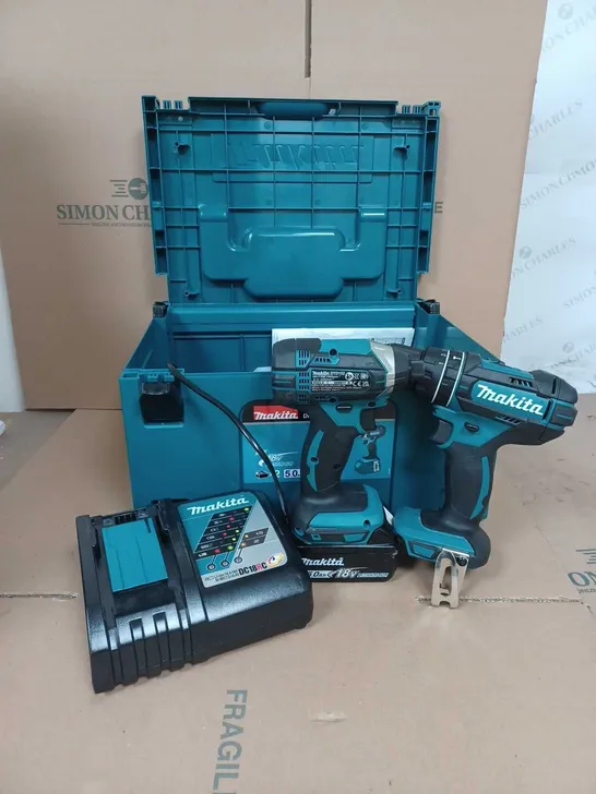 MAKITA 18V LXT COMBI DRILL & IMPACT DRIVER SET RRP £379.99